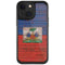 Haiti Flag Dark Wood iPhone 13 Cargo Case